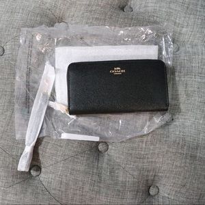 Coach Long Zip Around Wallet